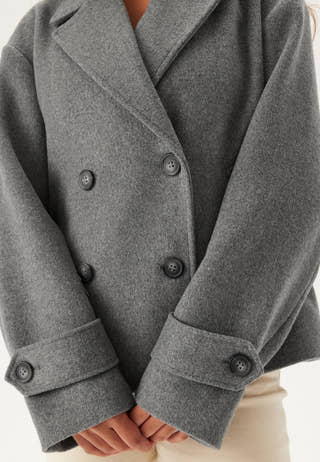 Short Wool Blend Jacket