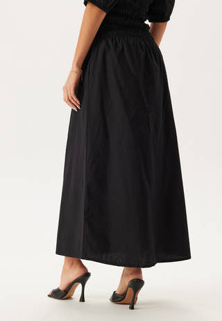 Smock Waist Maxi Skirt