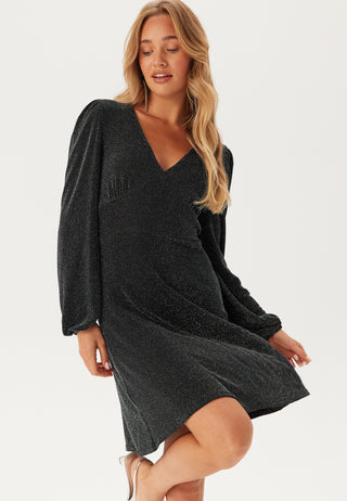 bubbleroom-sparkling-puff-sleeve-dress-blacksilver