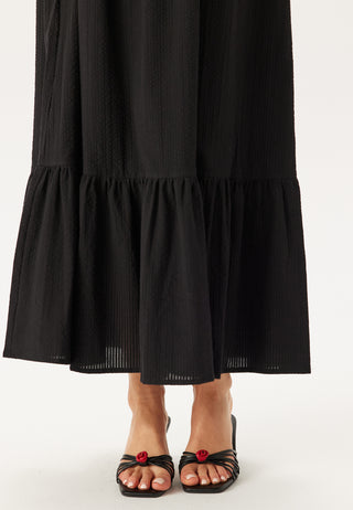 Square Neck Cotton Maxi Dress