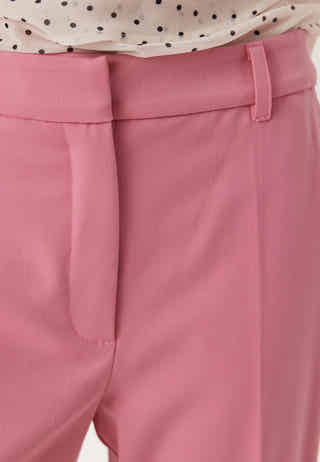 Straight High Waist Suit Trousers