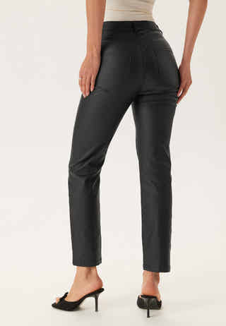 Straight Leg Coated Jeans