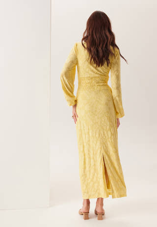 Structure Floral Smock Maxi Dress