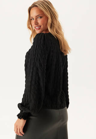 Structure Puff Sleeve Top