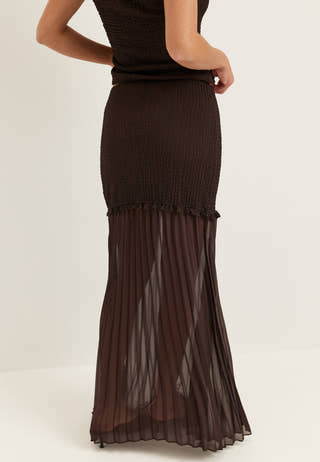Strucure Combined Maxi Skirt