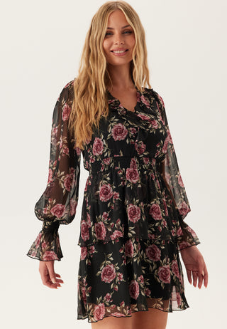 bubbleroom-v-neck-frill-ls-chiffon-dress