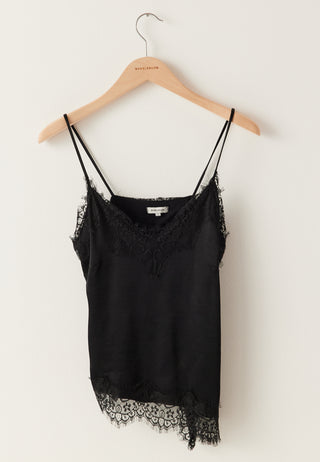 Viscose Satin Lace Singlet