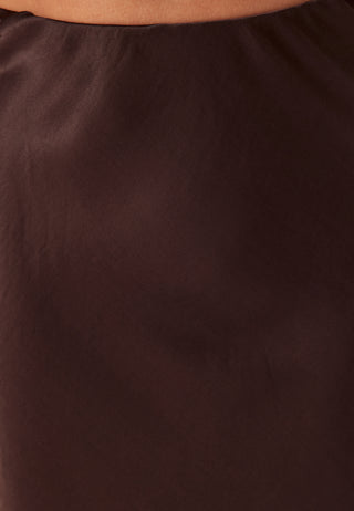 Viscose Satin Lace Skirt