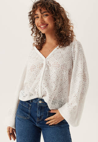Volume Sleeve Button Blouse