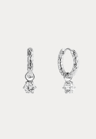 Como Hoop Earring Crystal