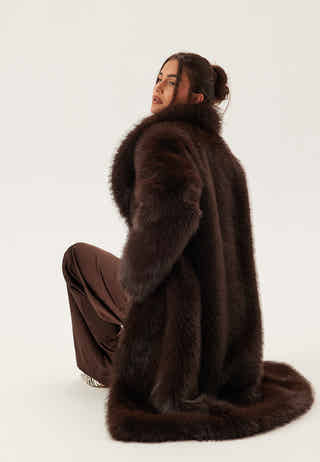 Long Faux Fur Coat