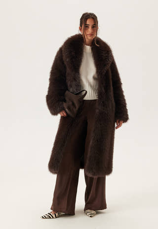 Long Faux Fur Coat