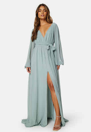 Long Sleeve Chiffon Dress