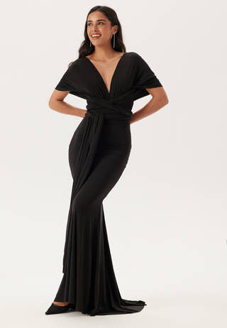 Multi Tie Fishtail Maxi Dress