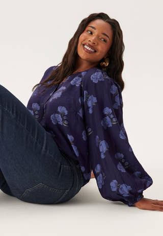 Balloon Sleeve Blouse