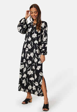 V-neck Raglan Viscose Dress