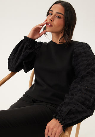 happy-holly-broderie-anglaise-sleeve-top-black