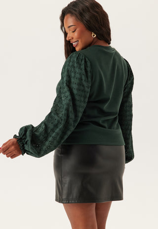 Broderie Anglaise Sleeve Top