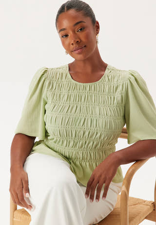 Butterfly Sleeve Smock Top