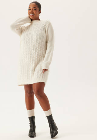 Cable Knit Sweater Dress