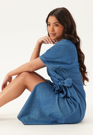 Denim Wrap Dress