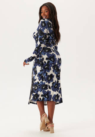 Long Sleeve Wrap Dress