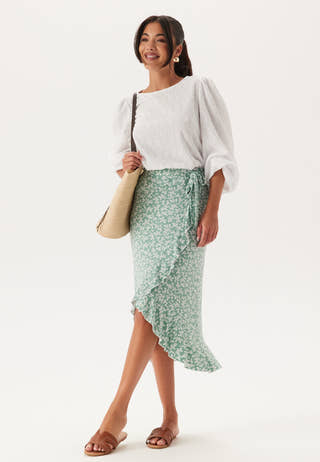 Frill Wrap Skirt