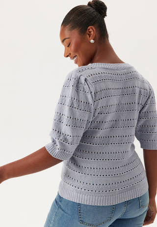 Short Sleeve Knit Sweater