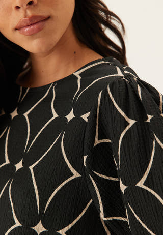 Structure Flounce Midi Dress