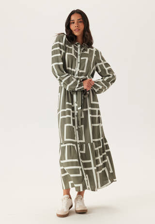 Viscose Long Sleeve Dress