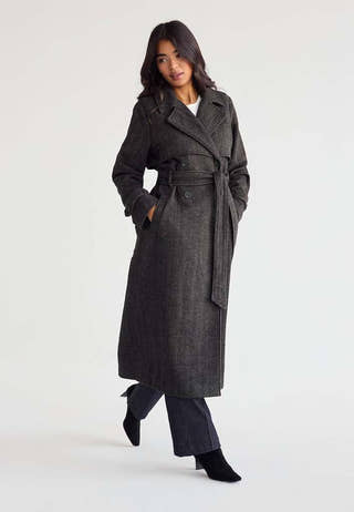 Tweed Trench Coat