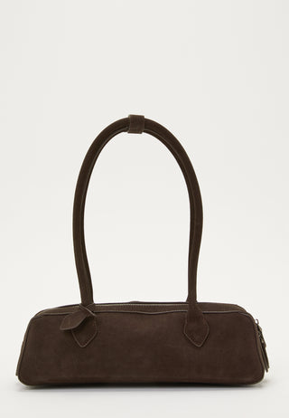 Suede Baguette Bag