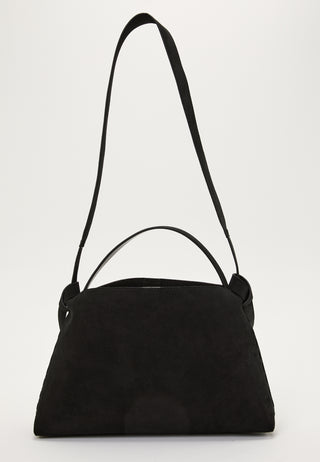 Suede Knot Shoulder Bag