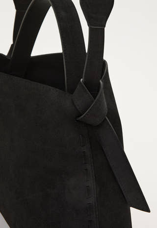 Suede Knot Shoulder Bag