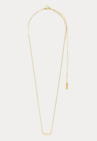 Love Necklace Gold-plated