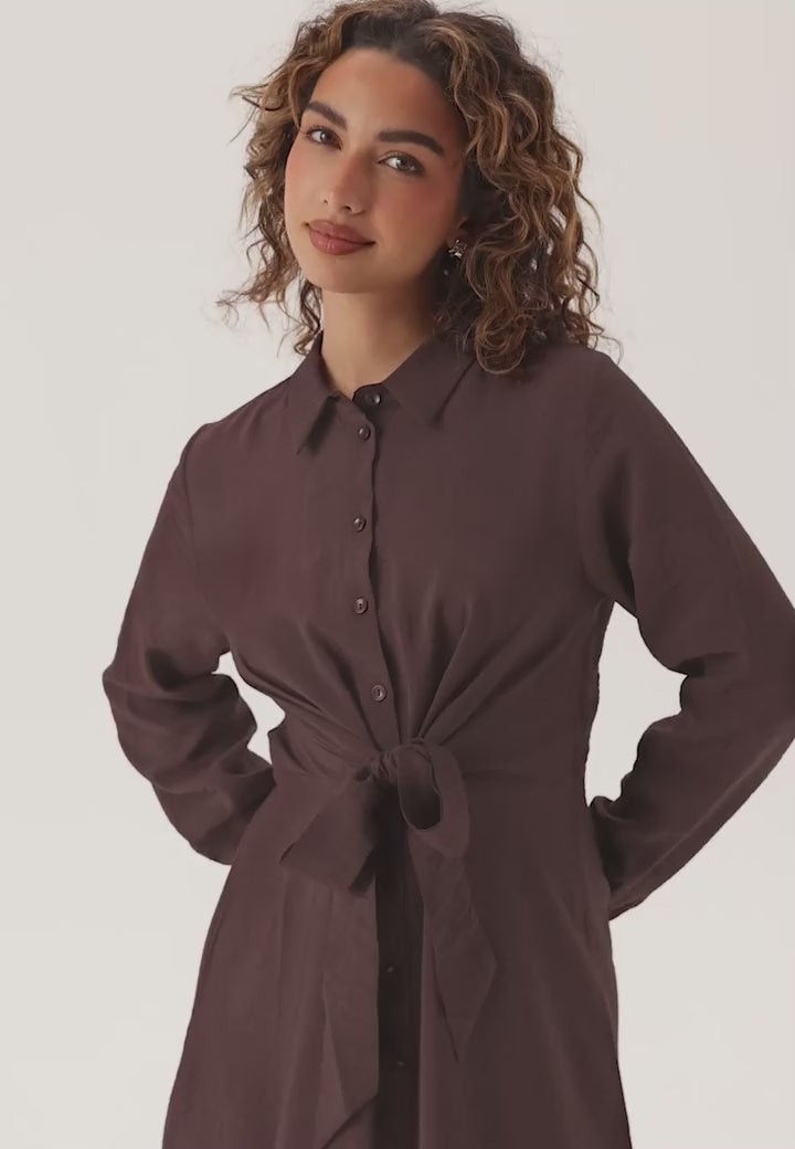 tie-detail-shirt-dress-brown-1148463265.mp4