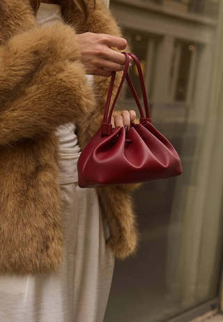 Gathered Cocoon Bag